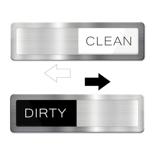 Dishwasher Magnet Clean Dirty Sign, Kaluofan Clean Dirty Magnet for Dishwasher, Dirty Clean Dishwasher Magnet, Cleaning and Dirt Reminder, Clear and Easy to Read Font, Fashionable Kitchen Decoration