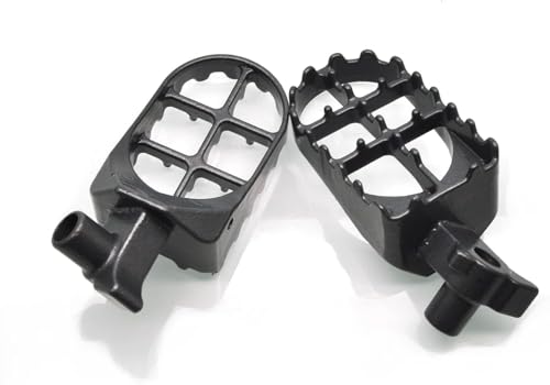 Image of MZS Dirt Bike Foot Pegs, MX Footpeg Footrest Rest Pedal Gray Compatible with YZ65 YZ85 YZ125 YZ250 YZ250F YZ125X YZ250X YZ426F YZ450F YZ450FX YZ250FX WR250F WR450F