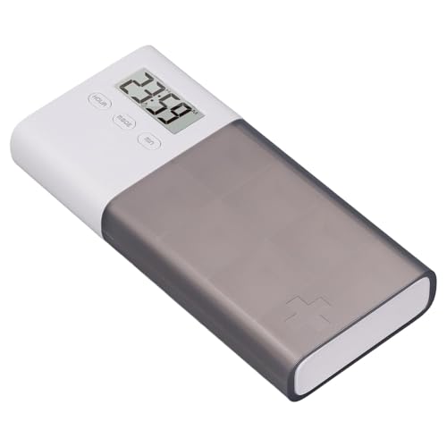 Alarma con vibración y pitido en pastillero electrónico recargable para tratamientos
