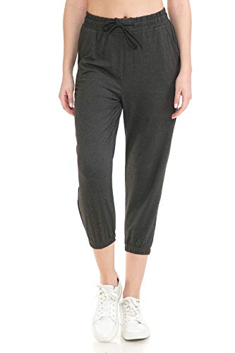 Pantalon de jogging activewear stretch avec chevilles élastiquées gris S - 3