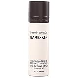 bareMinerals BareSkin Pure Brightening Serum Foundation SPF20, Bare Porcelain 01, 1 Fluid Ounce