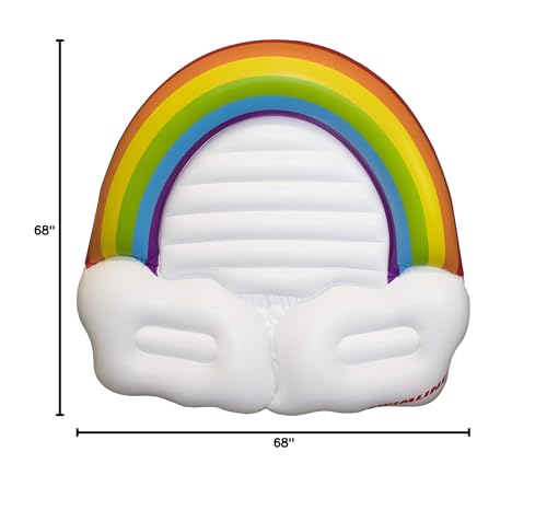 SWIMLINE | Inflatable Ride-On Pool Float and Raft for Kids | Rainbow Island - image 4