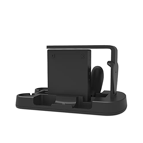 TwiHill Base de carregamento de armazenamento multifuncional, adequada para PS5, controlador de jogo