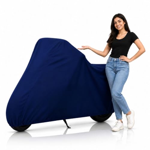 Image of Ultra-Protect Bike Body Cover for Pulsar NS200 Cover| 100% Waterproof, Dustproof & Scratch Resistant | Heavy Duty Two Wheeler Covers with UV Protection, Heat Resistant | All Weather (Blue)