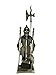 Lizh Middle Ages Knight Cast Iron Fireplace Tool Set ,Antique Brass
