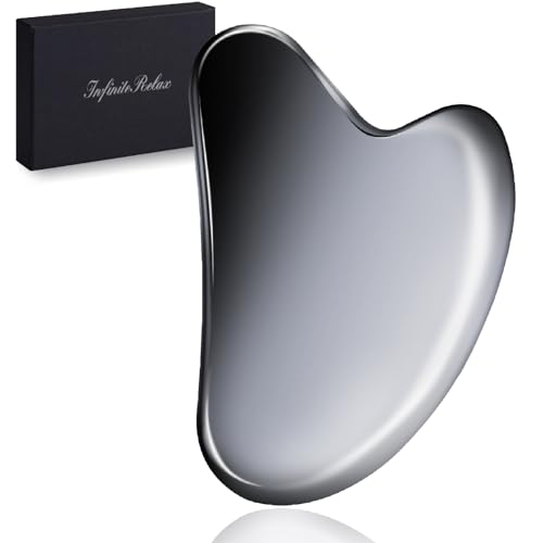 InfiniteRelax Terahertz Gua Sha Facial Tools Cryo Gua Sha Tool for Face and Body Gua Sha Massager Tools for Reduce Puffiness and Improve Wrinkles Idea Gift for Mom Women