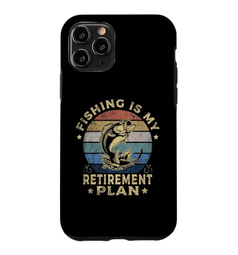 Fishing Is My Retirement Plan Cool Fishing Graphic Fisherman �X�}�z�P�[�X iPhone 11 Pro �p