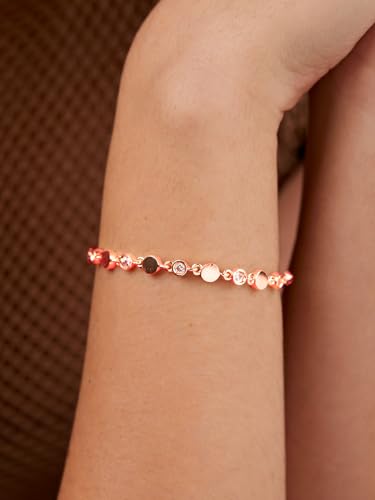 Image of MINUTIAE Adjustable Stylish Dazzling Party Bling Stackable Bracelet for Women