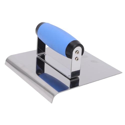 Bewinner Coupe-bordure à Béton R13.5 150 X 152 Mm en Acier Inoxydable, Coupe-bordure à Ciment avec Poignée Souple, Outil de Finition de Béton Essentiel pour des Bords Lisses sur les Dalles