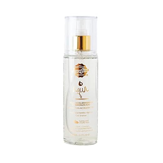 Aqua Acelerador de Bronzeado, Incoloro, Parafina Bronze, 200 ml