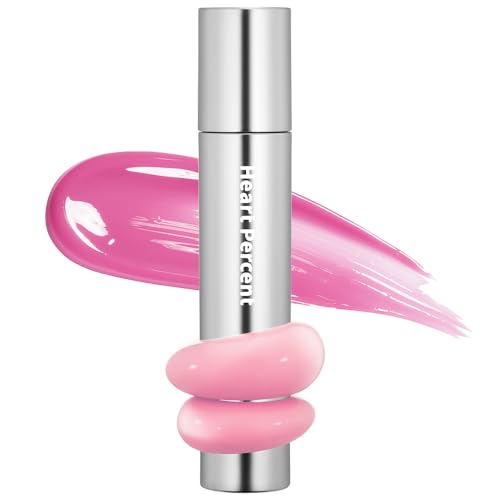 Image of Heart Percent Dote On Mood One Way Glowy Tint, Glass-like High Shine Glossy Finish w /Long-Lasting Luminous Color Lip Stain for Glowy Look, #04. Pink Babe