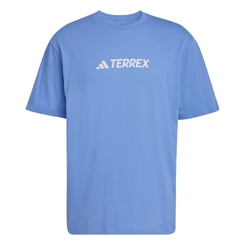 adidas Herren Terrex Classic Logo T-Shirt, Ray Blue, L