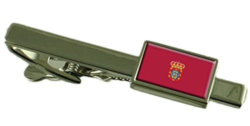 Clip de corbata Ciudad Real bandera de España pasador elegante de alta calidad 1
