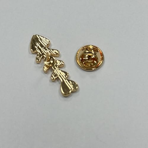 Image of Black Fish Bones Enamel Pin Collect Cute Arts Metal Cartoon Brooch Backpack Clothes Collar Minimalism Lapel Badges Jewelry
