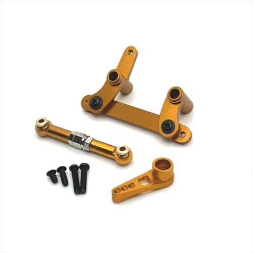 Rc Special Connecting Rod for SCY for JJRC C8805 1/16 Metal Connecting Rod Set Remote Control Car Tracked Vehicles Parts and Accessories Upgrades Replacement Use(Yellow)