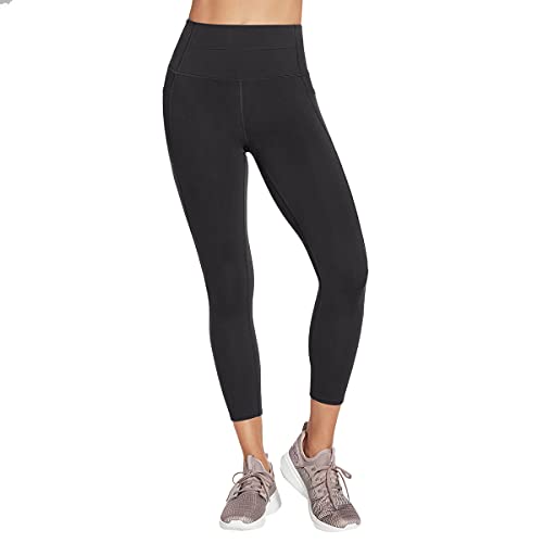 Skechers Women's Go Walk High Waisted 7/8 Legging Leggings, Black, Large
