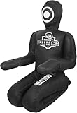 Right Punch MMA BJJ Judo Training Grappling Dummy (Unfilled) PU Leather Dummy Design-Kneeling Pose