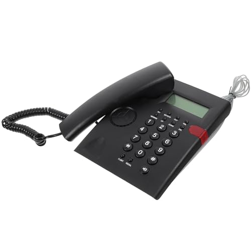 JOINPAYA Teléfono Fijo Cable para Personas Mayores Teléfonos de Escritorio Botones Grandes Identificación de Llamadas Uso Doméstico y Oficina Estable y Fácil de Usar