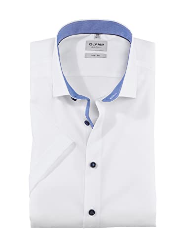 OLYMP Herren Businesshemd Kurzarm Level Five,Einfarbig,Body fit,Modern...