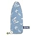 Frilodge Ironing Board Cover and pad, 125 x 45, 122 x 38, Thick Padding, Resist Scorching and Staining, Adjustable Fastener, Heavy Duty Padded Iron Board Covers Butterfly