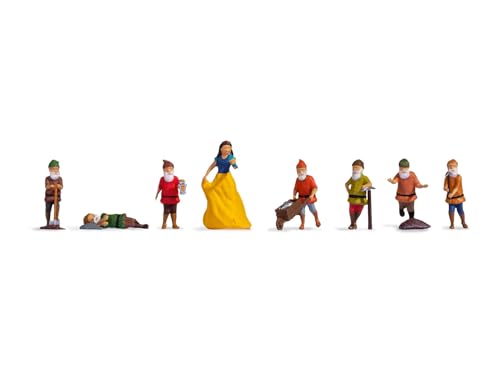 NOCH H0 Figuren Schneewittchen und die Sieben Zwerge Miniaturfiguren,...