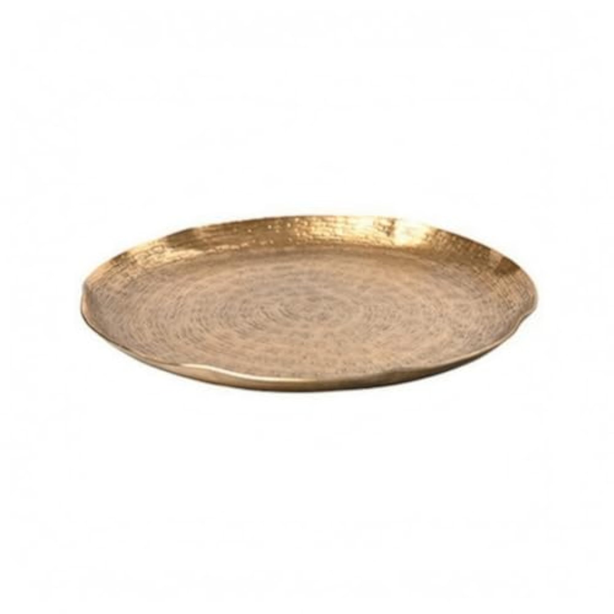 Decorative Aluminum Tray with Hammered Surface