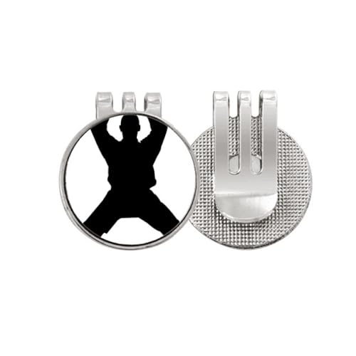 Golf ball marker Shaolin Chinois Kung Fu avec clip cap magnétique émail