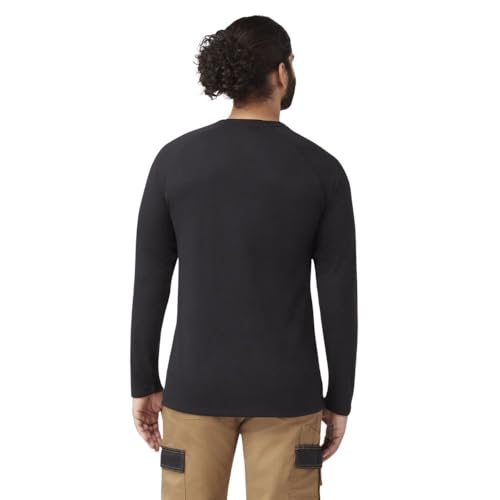 Dickies Cooling Long Sleeve Pocket T-Shirt, Black, 3X2