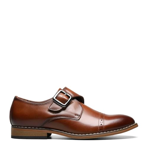Image of Stacy Adams Boys' Desmond Cap Toe Monk Strap (Little Kid /Big Kid)