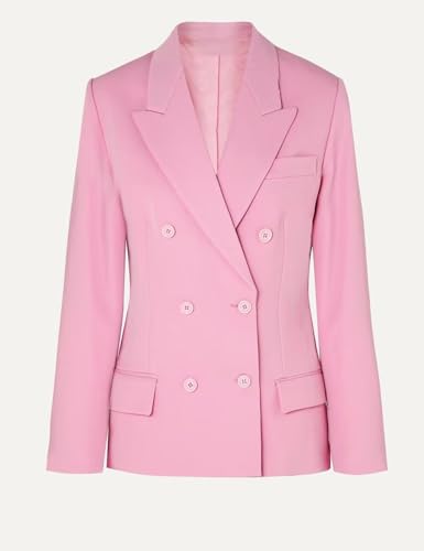 Pant Suits for Women's 2 Piece Double Breasted Notch Lapel Blazer Elegant Lady Dressy Business Outfits for Work Office3