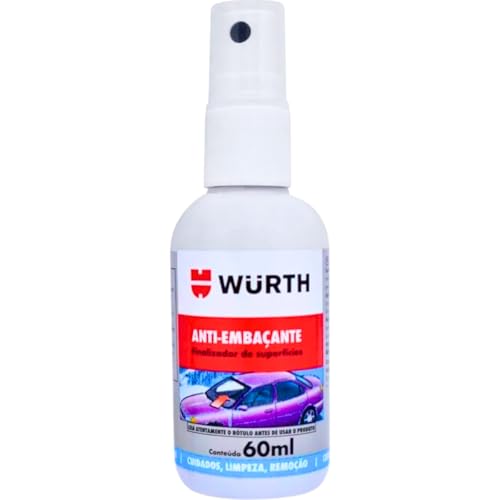 Produto Anti Embaçante para Box do Banheiro Vidro Automotivo Viseira Wurth 60ml
