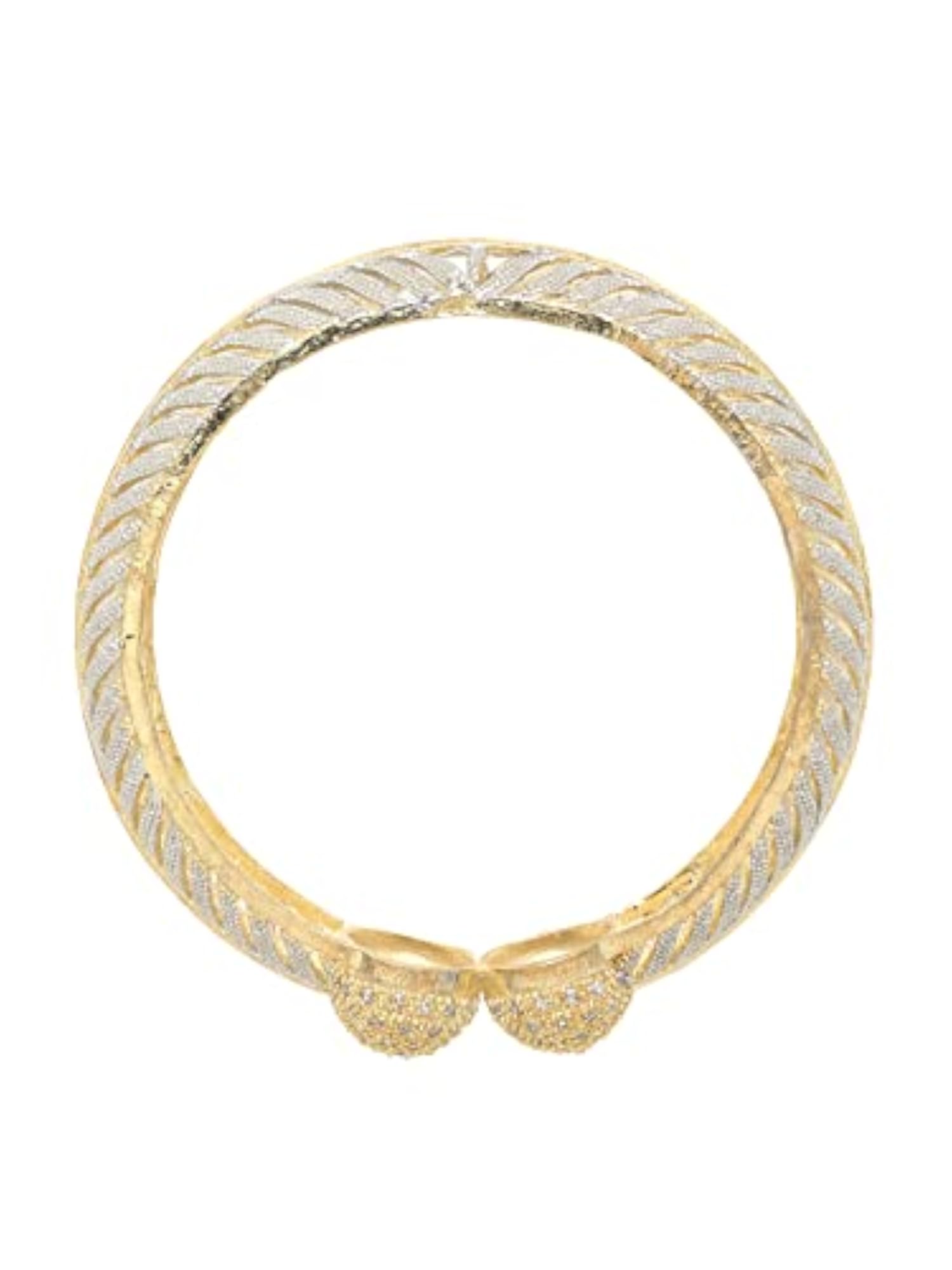 Stylish Plated Bangles for Women, Set of 2