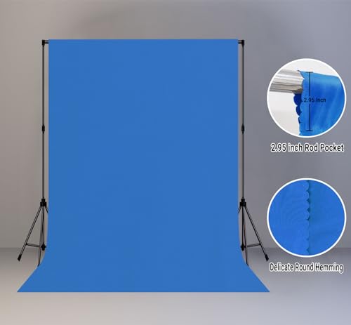 Fondo fotográfico azul real 5x7 ft para fotografía miniatura 6