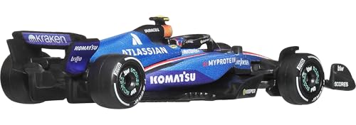 Image of Hot Wheels 1:64 Scale Premium Race Team Williams - Driver 1 Die-Cast Formula 1 Collectible Toy Race Car with Real Riders Tires & Metal /Metal Body & Chassis