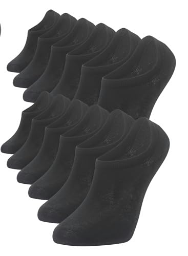 6 Pairs 80% Bamboo No Show Invisible Socks for Men and Women2