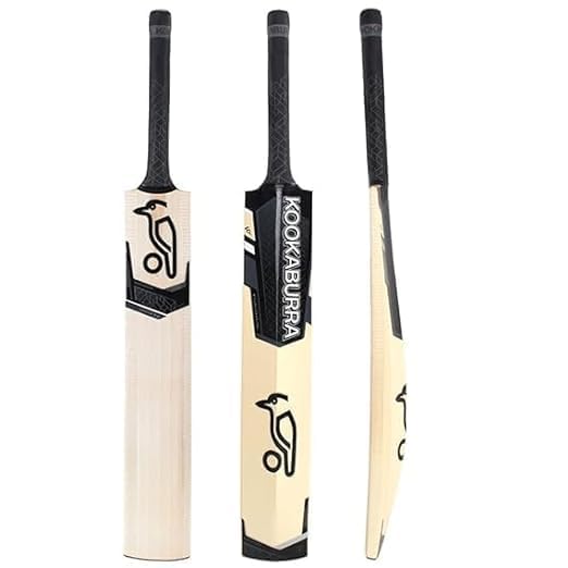 VB Sports Cricket Bat English Willow for Leather Ball, Full Size, Short Handle, Kookaburra, Black/White Pack of 1 (B0D3TWY82H) Amazon Price History, Amazon Price Tracker