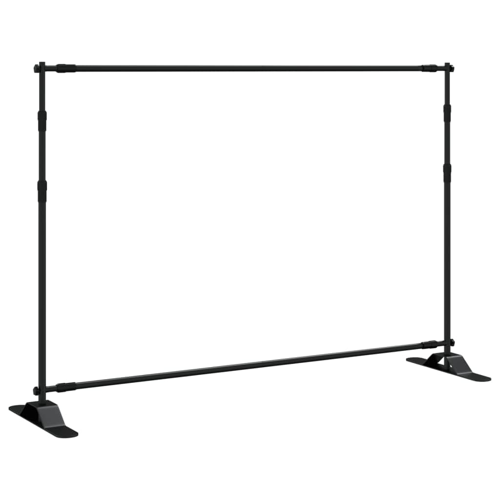 vidaXL Stojaki do tła, 2 szt., czarne, 305x243 cm, stalowe
