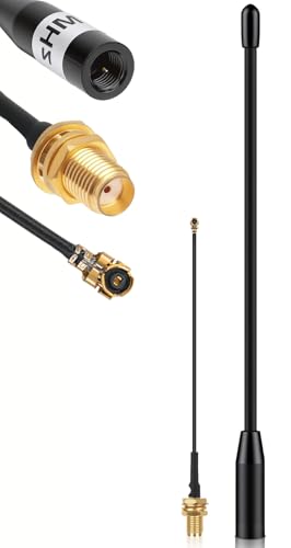 868-MHz-Antenne, 10 dBi Gain für Meshtastic LoRa Long Range Soft Whip-Antenne, 17 cm Omni SMA-Stecker, schwarz (1er-Pack)