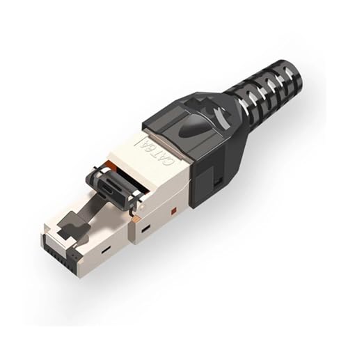 Connecteur RJ45 Cat8 anti-interférence avec blindage zinc pour réseau stable