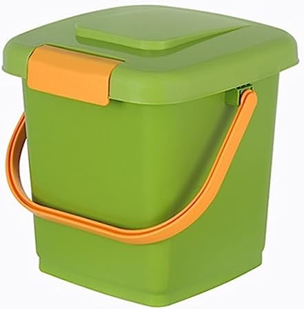 Compost Bins Outdoor Mini Kitchen Compost Bin W/Filter & Handle | Portable Countertop Recycling Bin Compost Bucket| Indoor Trash Can Outdoor Garden Composting Bins,Green