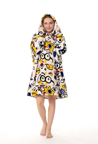 30% Off Wearable Blanket Hoodie for Adults - Soft Sherpa Fleece