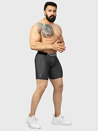Image of Compression Men's Shorts Tights (Nylon) Skins for Gym, Running, Cycling, Football, Tennis, Badminton & More