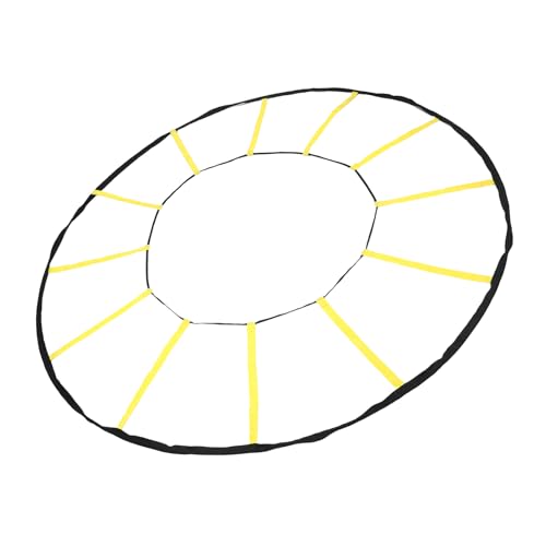 Denash Trainer, 12 Rungs Circle Speed and Ladder Nylon Footwork Ladder Football Training Equipment