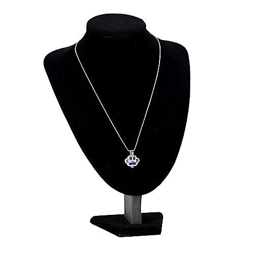 QGJNSGC Pet Cremation Jewelry for Ashes for Dog Cat Paw Print Memorial Locket Urn Necklace with Mini Case Keepsake Cremation Jewelry for Women/Men - Image 4