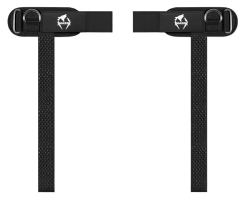 Image of Ekkovision EKKO Weight Lifting Straps With Cuffed D Ring, Wrist Support for Men, Heavy Duty Thick Comfortable Lifting Straps, Secure Fit, Enhanced Grip, Straps for Weightlifting & Gym Training