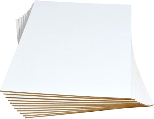 Tableros MDF Blanco a Medida para Corte Láser CNC Manualidades Bricolaje Decoración | 3mm - Placas de DM Personalizadas para Proyectos Creativos y Profesionales (60x40cm – 5 unidades)