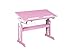 Produktbild Inter Link Schülerschreibtisch Schreibtisch Arbeitstisch Kinderschreibtisch Massivholz MDF Rosa und weiss lackiert