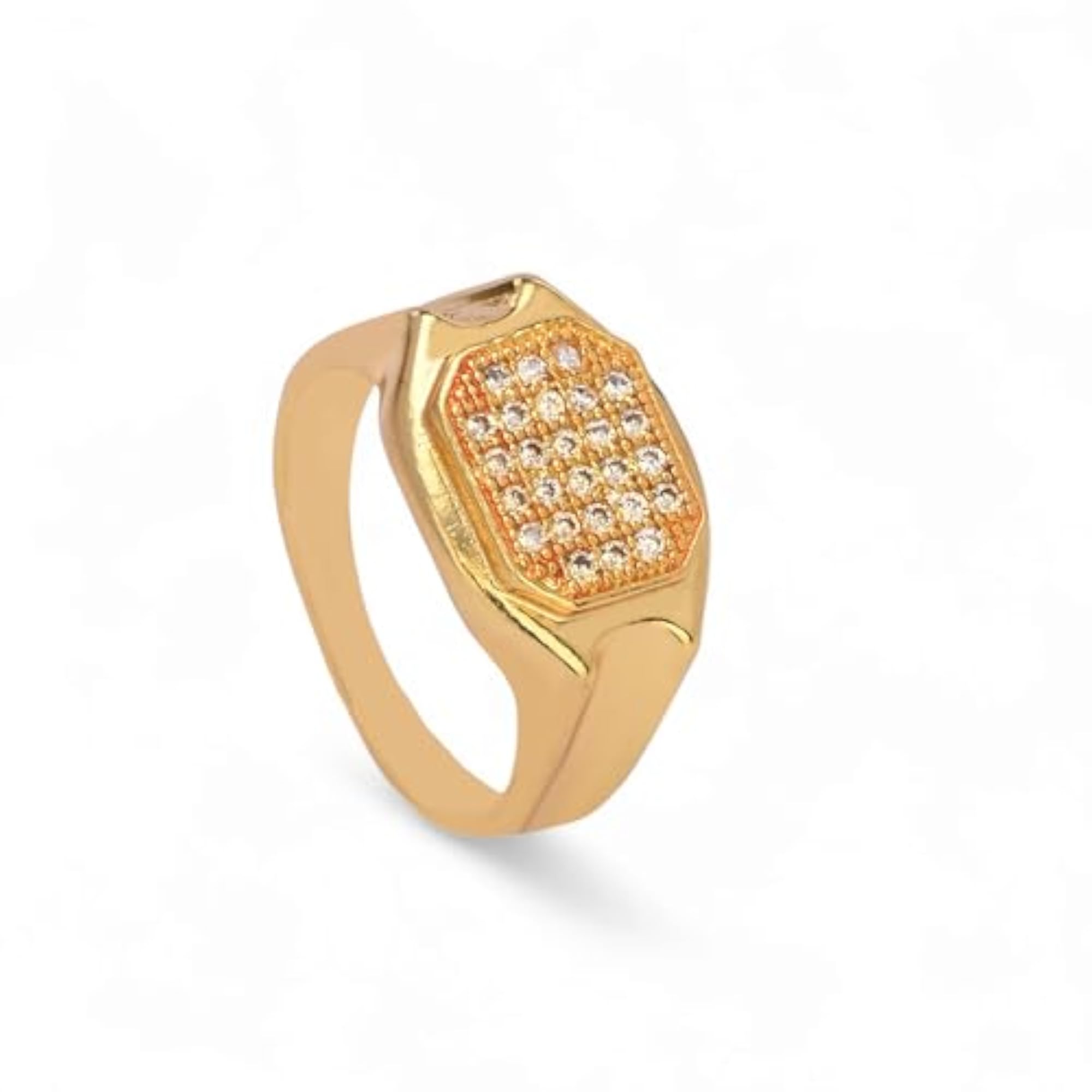 Gold Plated American Diamond Adjustable Ring Collection