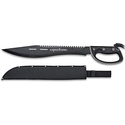 iFIELD Machete EL29004 45 cm schwarz getöntes Blatt, antihaftbeschichtet, Gesamtlänge 62 cm, Gummigriff, Campinggerät zum Angeln, Jagen, Sportaktivitäten Cover