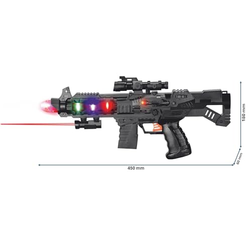 Image of Battery Operated 3D Projection Strike Toy Gun with Vibrant Light & Sound Effects for Kids I Ideal for Gifting